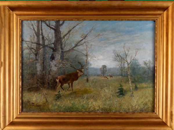 Sander - Landscape with deer
    